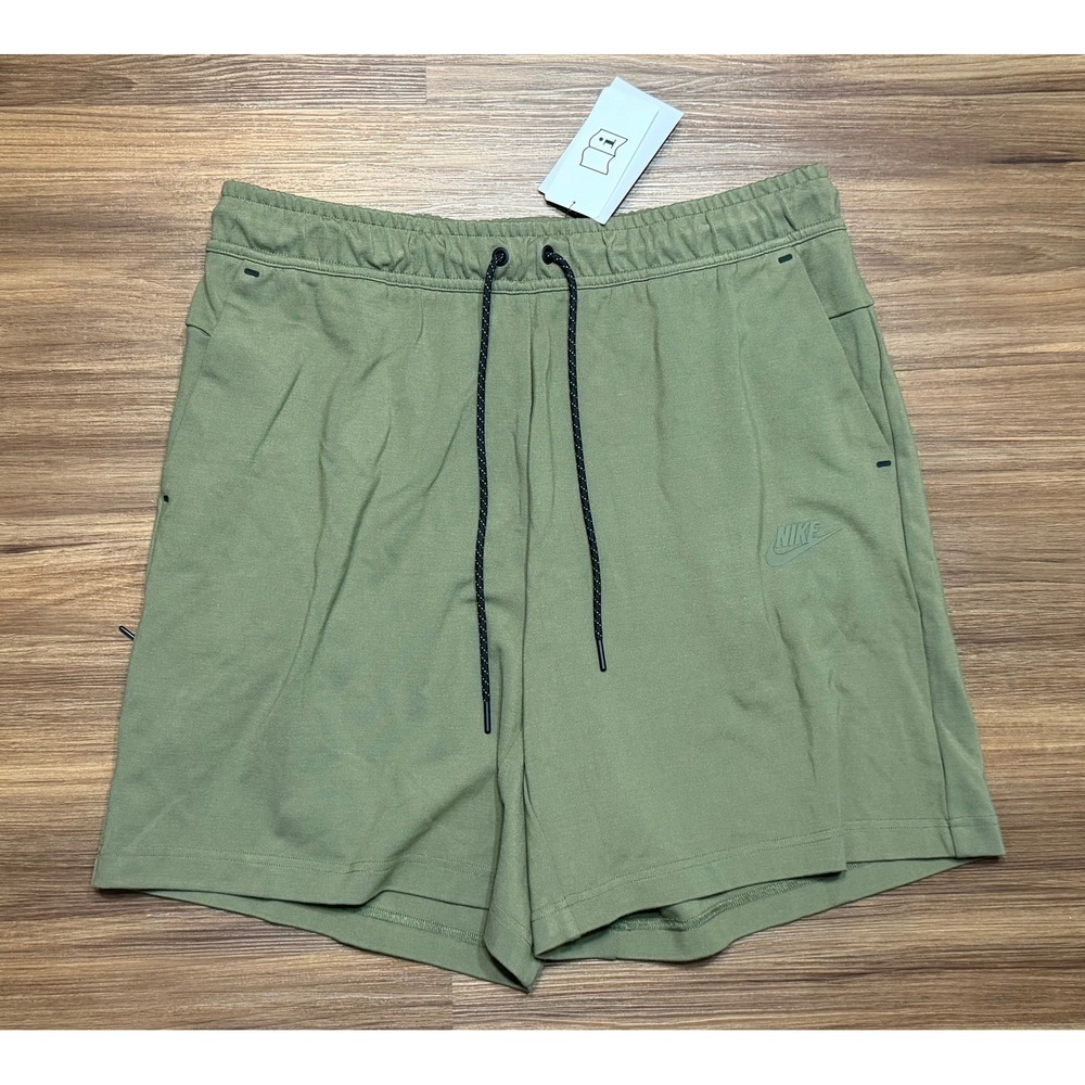 Nike Tech Fleece Sportswear Lightweight Shorts Green (DX0828-222) Men's Sz L